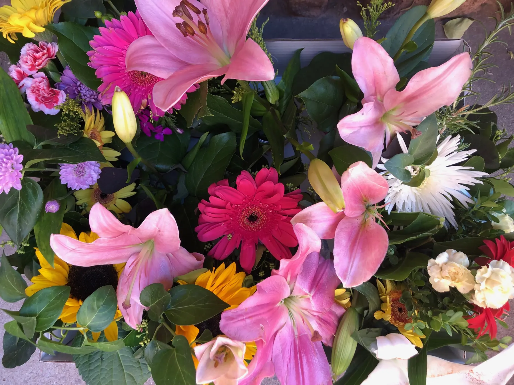 Floral arrangement at Albuquerque Garden Center